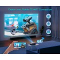 TMY Projector with WiFi and Bluetooth【100" Screen Included】 Native 1080P Outdoor Projector, 4K Supported Portable Projector, Compatible with iOS/Android/PC/TV Stick/HDMI/AV/USB, Indoor Outdoor Use